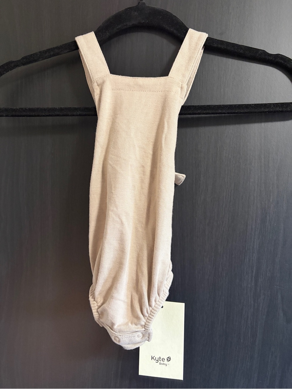 Kyte Baby Bamboo Jersey Bubble Overall in Khaki 3-6 Months